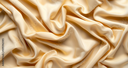 Close-up of Wrinkled Fabric Texture Background