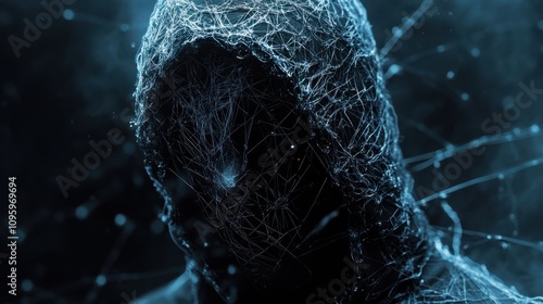 the dark web. hooded hacker banner photo