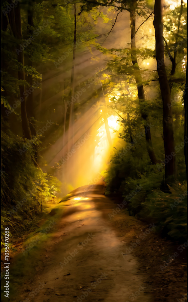 Fototapeta premium morning in the forest