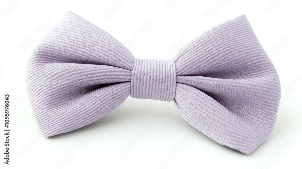 Purple ribbon bow isolated on white Purple ribbon bow isolated on white