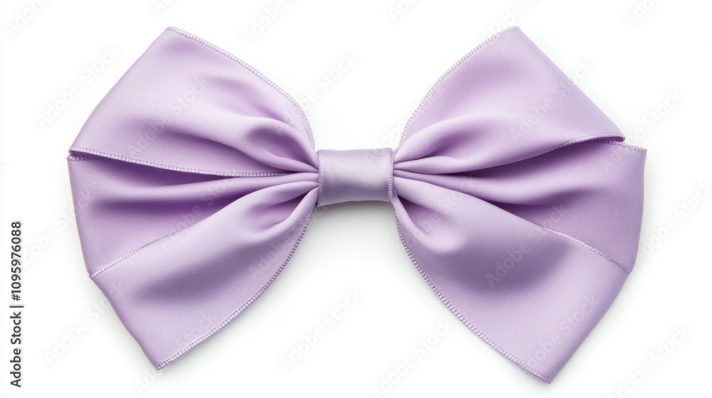 Purple ribbon bow isolated on white Purple ribbon bow isolated on white