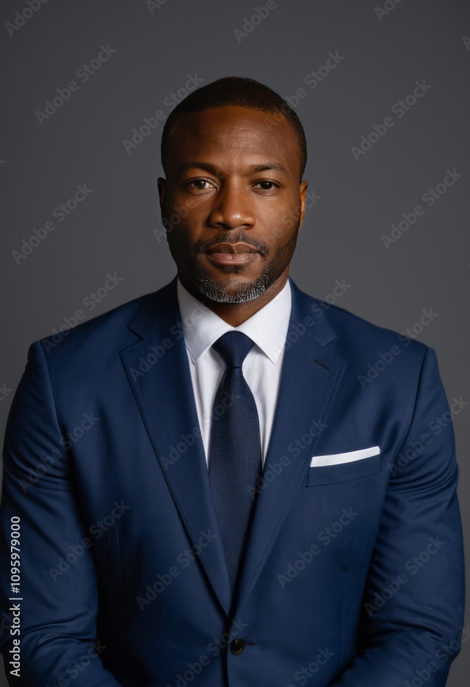 Professional portrait, man in a navy blue suit, wearing a white dress shirt and dark tie, dark background, formal attire, confident expression, studio lighting.
Professional portrait, man in a navy blue suit, wearing a white dress shirt and dark tie, dark background, formal attire, confident expression, studio lighting.