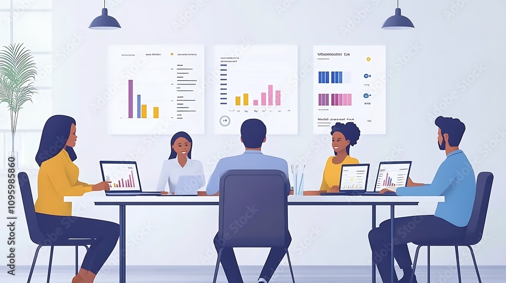 Team collaboration meeting office digital presentation indoor group discussion Team collaboration meeting office digital presentation indoor group discussion