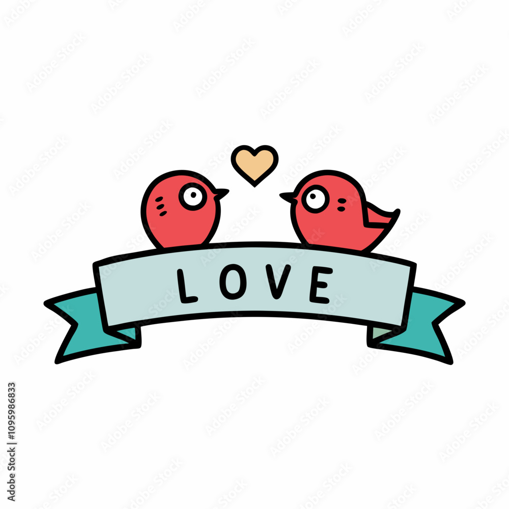 Obraz premium sticker design of love