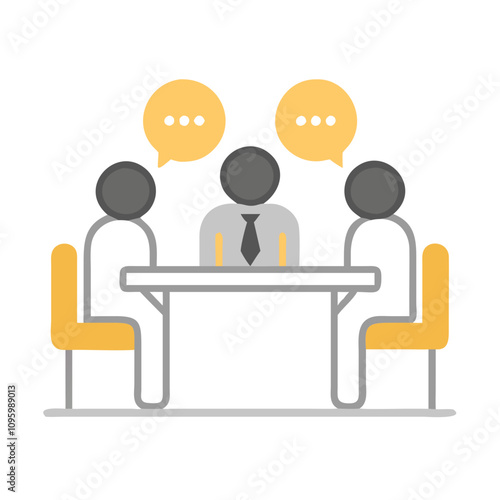 Meeting icon vector art design 