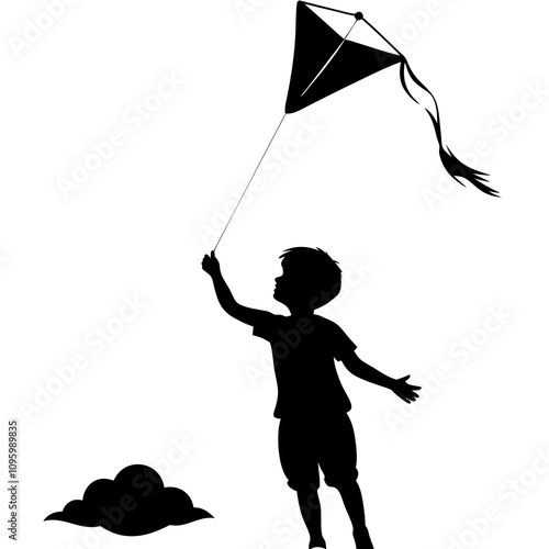 child with kite