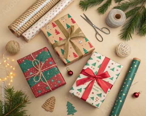 Christmas Gift Wrapping Station 