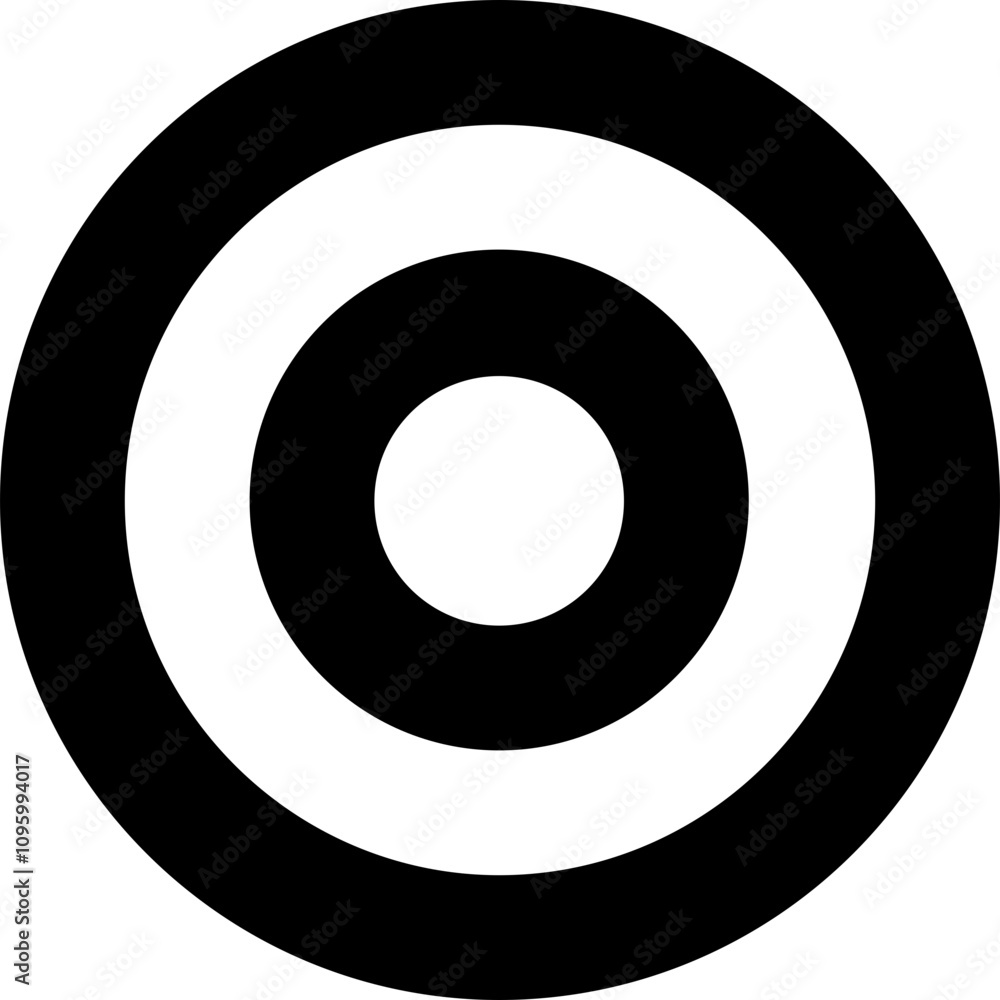 Target single vector line icon Target single vector line icon