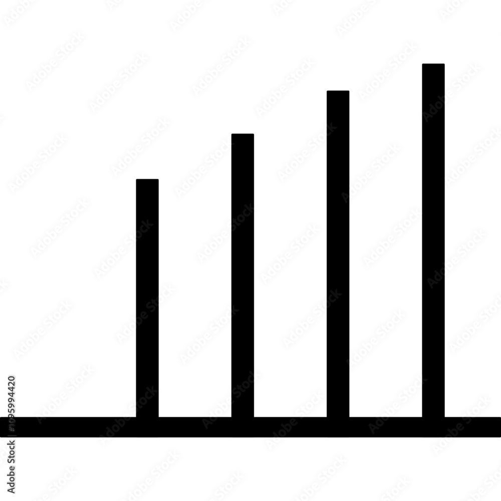 Stats single vector line icon Stats single vector line icon