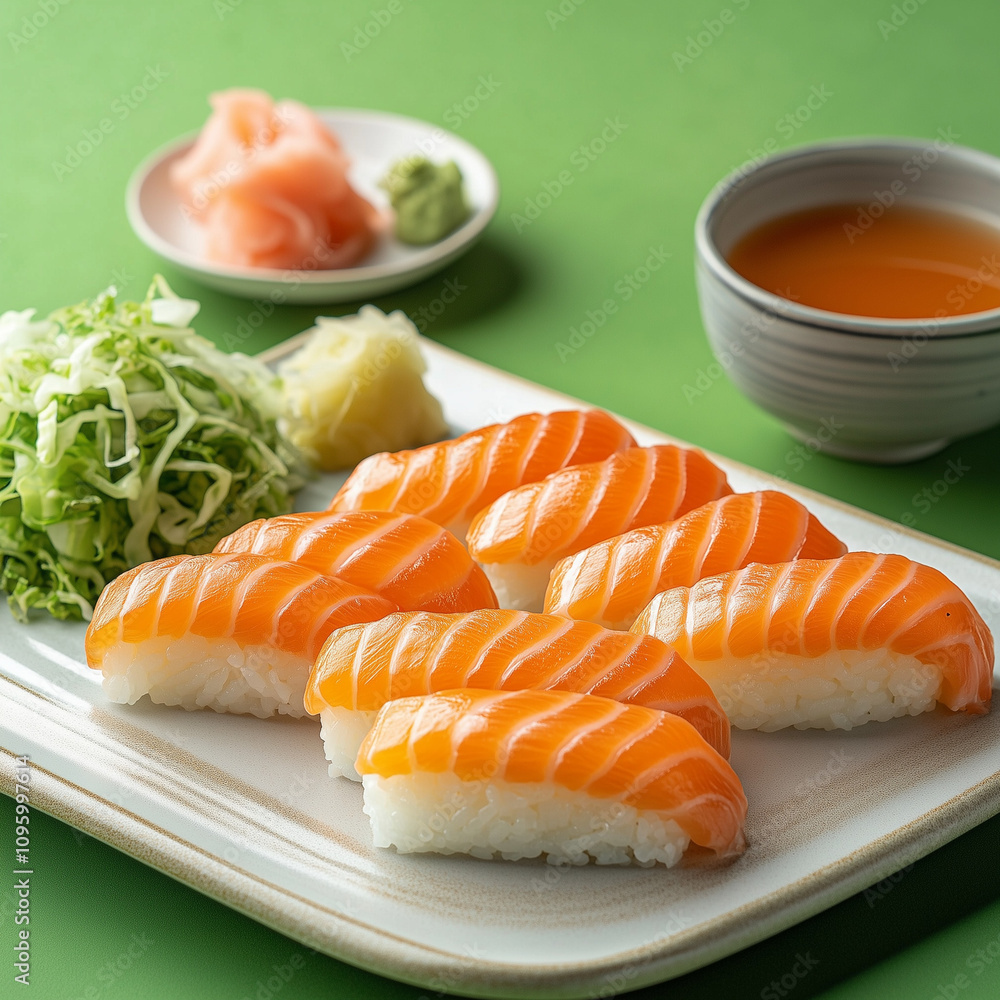 sushi on a plate sushi on a plate