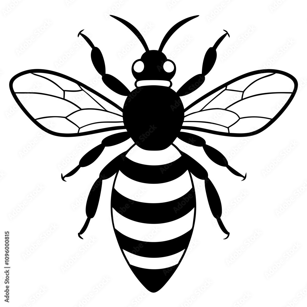 bee silhouette vector illustration line art transparent background bee silhouette vector illustration line art transparent background
