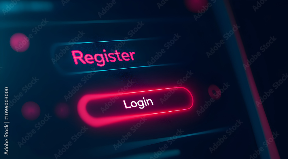 A close-up image of a digital interface featuring vibrant buttons for A close-up image of a digital interface featuring vibrant buttons for