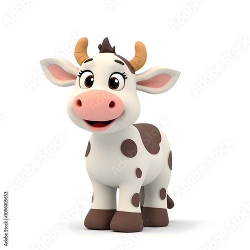 Cute Cartoon Cow 