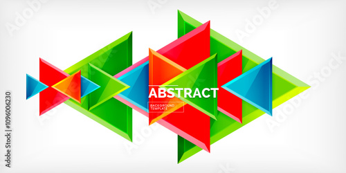Free Download Abstract background - glossy triangles. Vector Illustration For Wallpaper, Banner, Background, Card, Book Illustration, landing page - GFXLoad