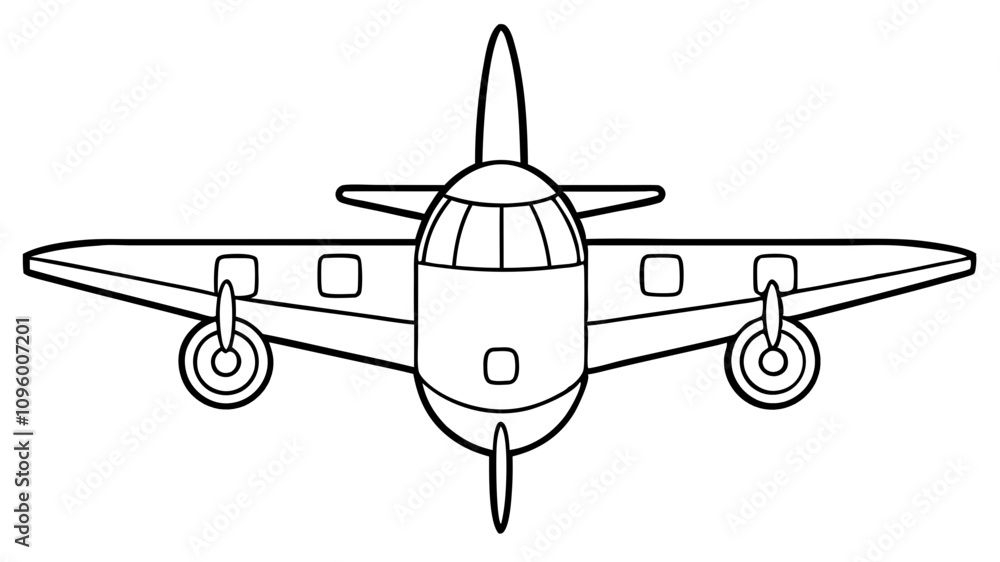 airplane vector illustration line art transparent background airplane vector illustration line art transparent background