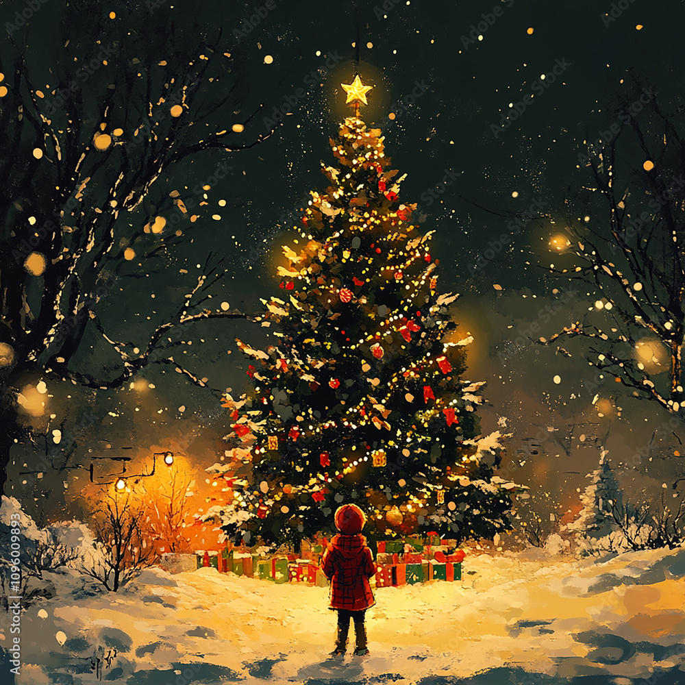 christmas tree in the park christmas tree in the park