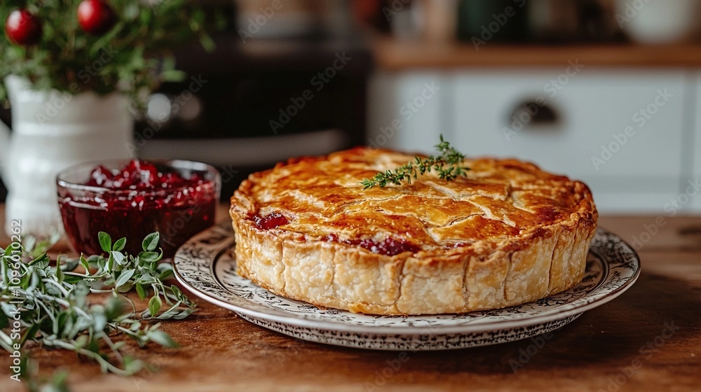 tourtière with cranberry chutney canadian recipe tourtière with cranberry chutney canadian recipe