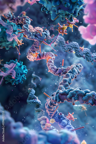 Understanding the Key Role of RS Proteins in RNA Splicing: An In-Depth Illustration photo