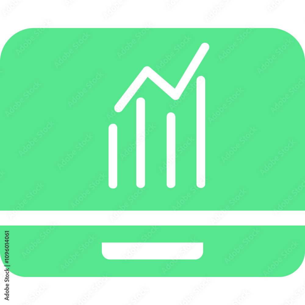 Stats single vector line icon Stats single vector line icon