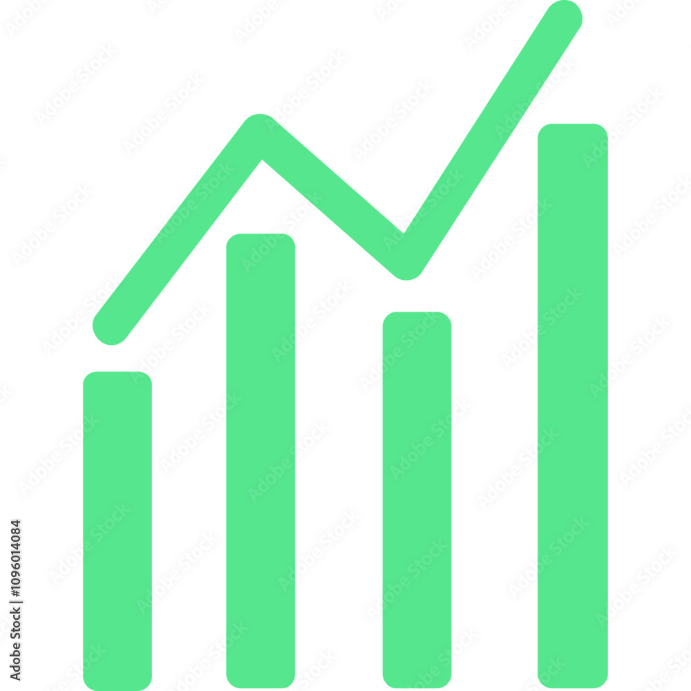Stats single vector line icon Stats single vector line icon