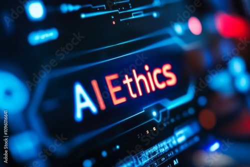 AI Ethics: A Futuristic Digital Interface