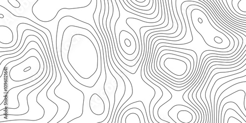 Cartography and geographic mapping the art and science behind Topographic diagrams, contour relief, and vector graphics background design.
