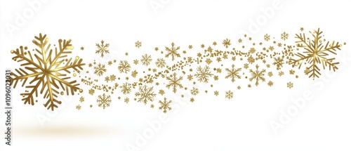 Wallpaper Mural Stunning Golden Snowflakes Creating a Magical Winter Wonderland Scene with Soft White Background for Holiday Celebrations and Seasonal Decor Inspiration Torontodigital.ca