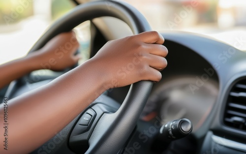 Car drivers keep their hands on the wheel, road trips, highway driving 