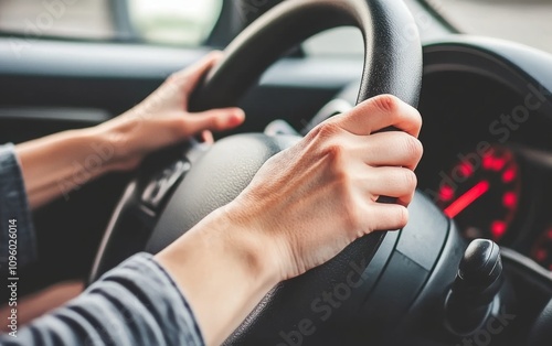 Car drivers keep their hands on the wheel, road trips, highway driving