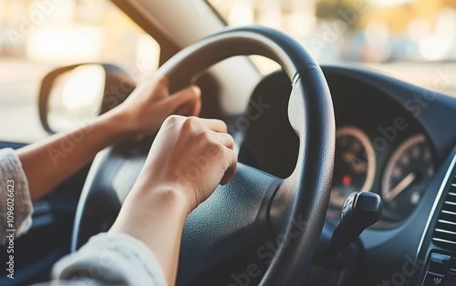 Car drivers keep their hands on the wheel, road trips, highway driving