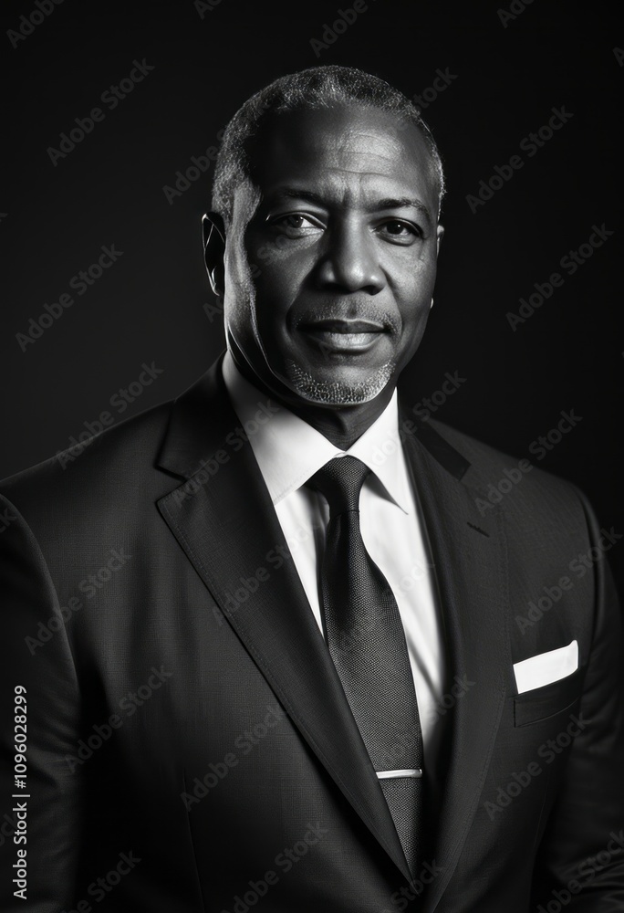 Black and white portrait of a confident mature businessman black businessman portrait Ultra realistic Photorealistic hyperdetailed photography soft light head and shoulders portrait cover Black and white portrait of a confident mature businessman black businessman portrait Ultra realistic Photorealistic hyperdetailed photography soft light head and shoulders portrait cover