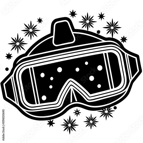 Winter Sports Goggles Icon 