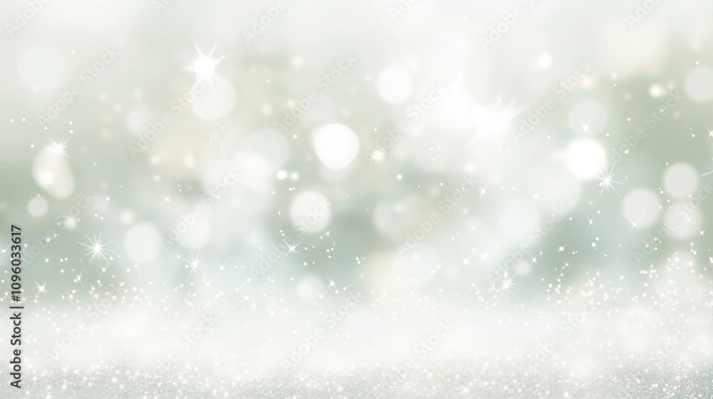 Soft Sparkling Winter Background with Bokeh Lights Soft Sparkling Winter Background with Bokeh Lights