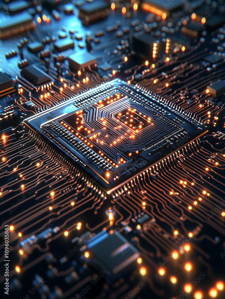 future technology concept of chip manufacturing and processing future technology concept of chip manufacturing and processing