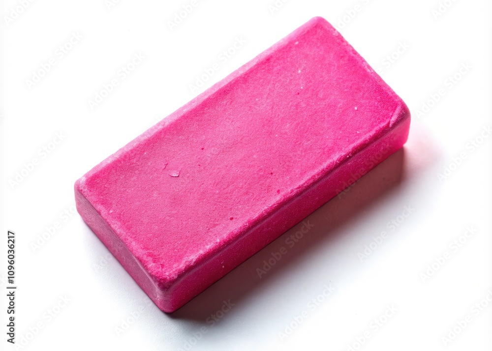 Worn Old Pink Eraser Silhouette on White Background - Vintage Stationery, Office Supplies, Art Tools, Creative Essentials, Textured Erasers, School Supplies, Minimalist Design, Top View Photography Worn Old Pink Eraser Silhouette on White Background - Vintage Stationery, Office Supplies, Art Tools, Creative Essentials, Textured Erasers, School Supplies, Minimalist Design, Top View Photography