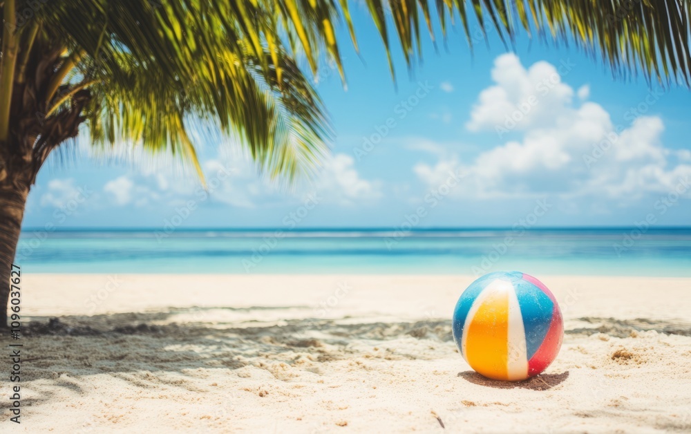 Obraz premium Summer on the beach, sunbathing