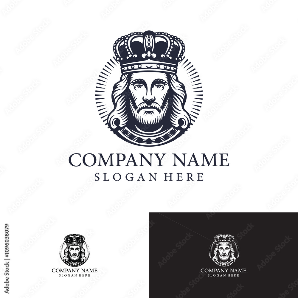 Fototapeta premium Logo King Design Luxury Company