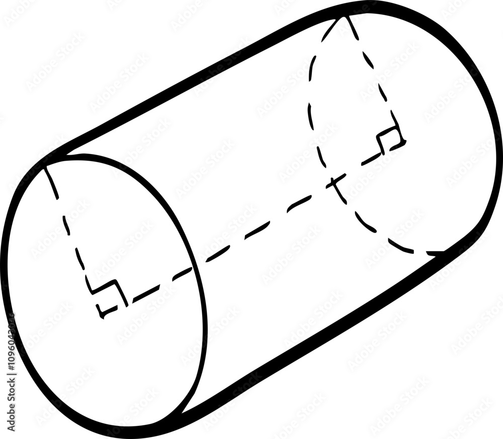 Fototapeta premium hand drawn cartoon geometric form illustration.