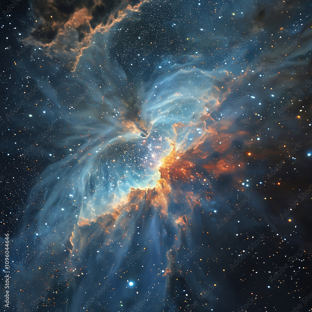 custom made wallpaper toronto digitalStunning view of a nebula in deep space. Generative AI
