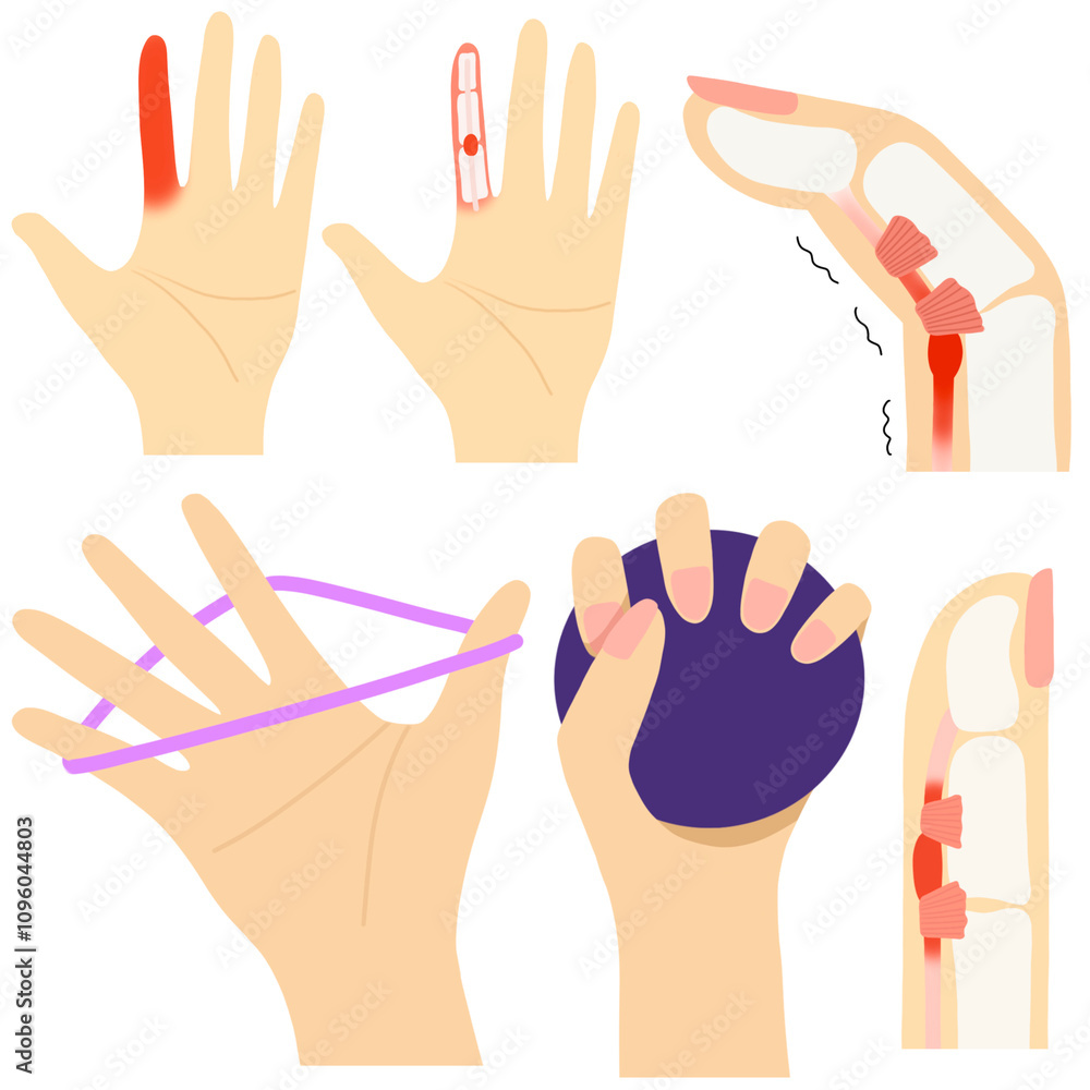 Fototapeta premium hand gestures set