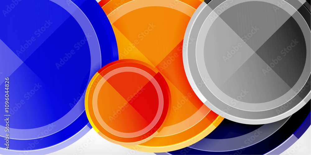 Geometric design abstract background - circles Geometric design abstract background - circles