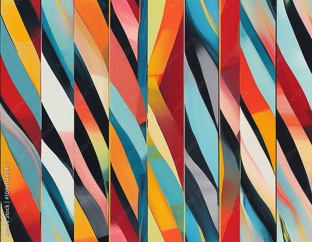 Bright background, abstract geometric art. AI Bright background, abstract geometric art. AI