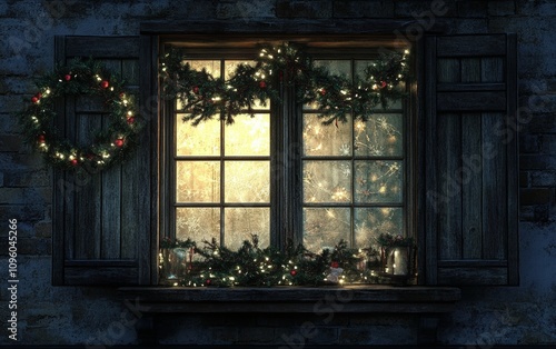 window christmas background 