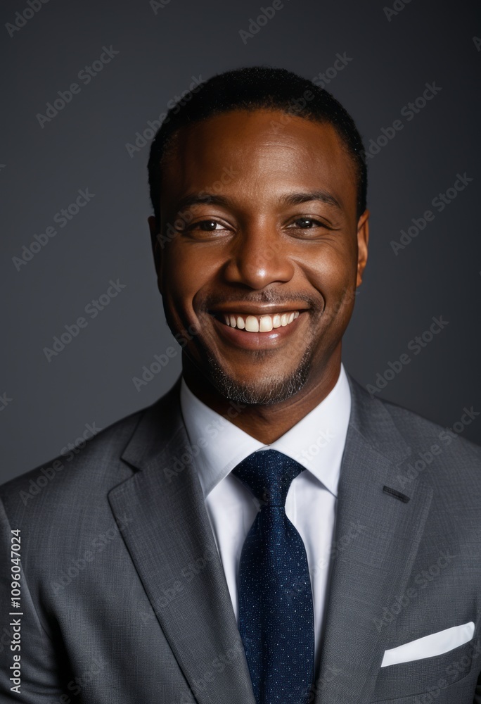 African american businessman smiling on grey black businessman portrait Ultra realistic Photorealistic hyperdetailed photography soft light head and shoulders portrait cover African american businessman smiling on grey black businessman portrait Ultra realistic Photorealistic hyperdetailed photography soft light head and shoulders portrait cover