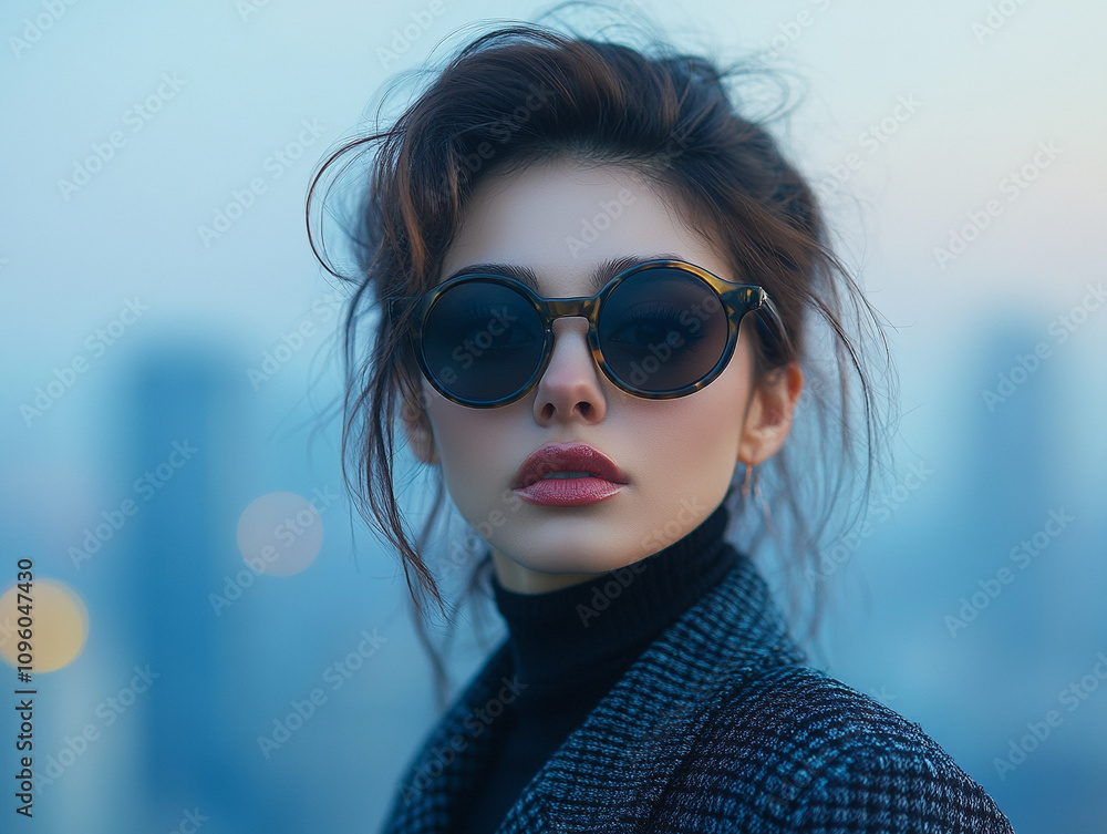 Luxury Sunglasses on Woman Trendy Product Photography Luxury Sunglasses on Woman Trendy Product Photography