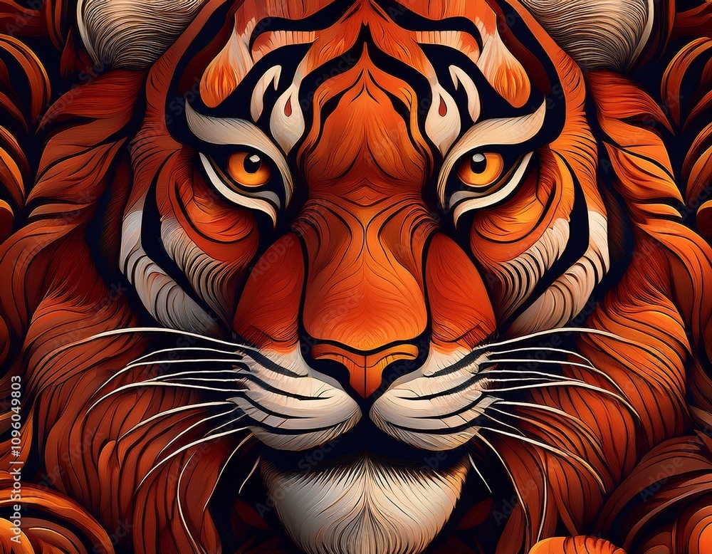 Obraz premium Tiger face