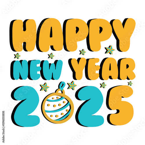 Happy New Year 2025 SVG Design Happy New Year SVG Design
