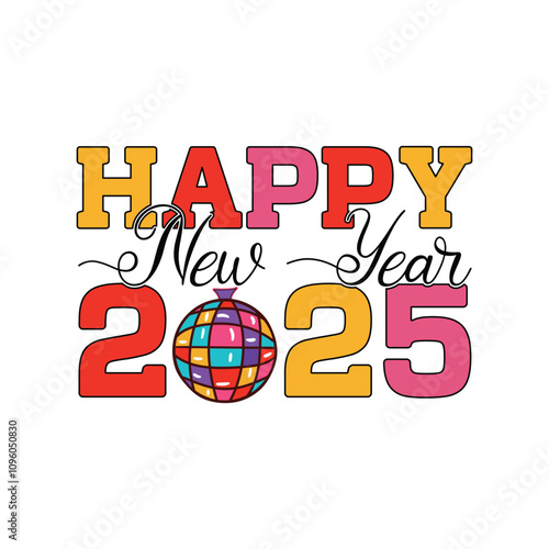 Happy New Year 2025 SVG Design Happy New Year SVG Design
