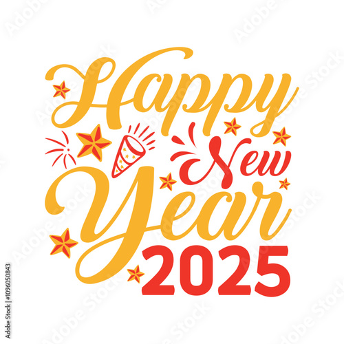 Happy New Year 2025 SVG Design Happy New Year SVG Design
