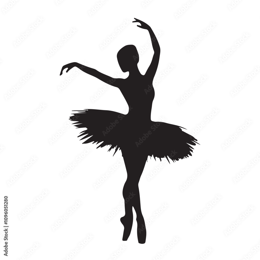 Obraz premium silhouette women are dancing